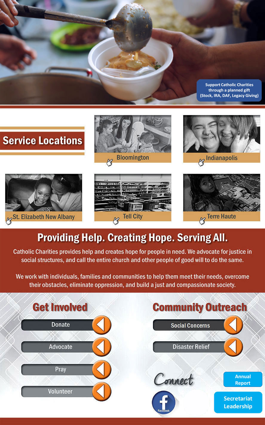 Catholic Charities: Providing Help. Creating Hope. Serving All.