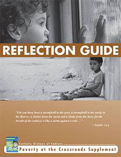 Poverty pastoral reflection guide cover
