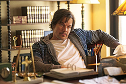 Stuart Long (Mark Wahlberg) argues with the seminary rector in Columbia Pictures’ Father Stu. (Photo by Karen Ballard courtesy of Sony Pictures Entertainment)